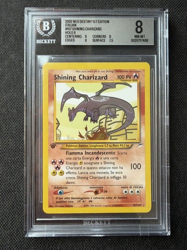 Shining charizard 107 105 bgs - shining,