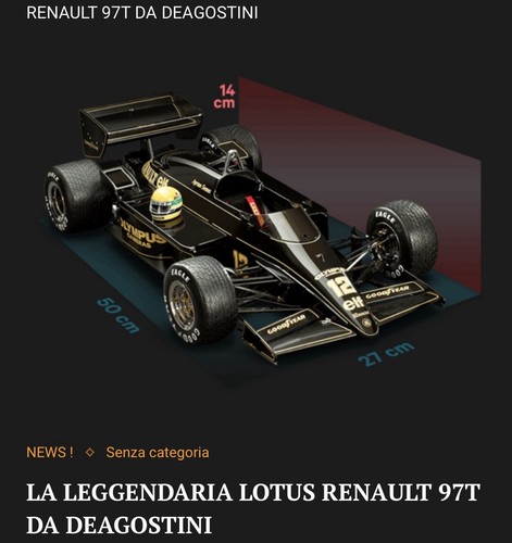 Lotus renault 97t ayrton - lotus, senna
