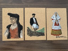 COSTUMI SARDI LOTTO CARTOLINE SUGHERO ED. VULPES CALANGIANUS SASSARI 1960ca