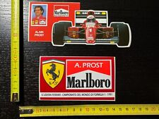 MARLBORO SCUDERIA FERRARI F1 ALAIN PROST 2 STICKER AUTOCOLLANT AUFKLEBER ADESIVO