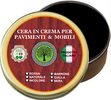 Ceralegno cera d'api crema pasta mobili legno lucida protegge Tonalità NERA