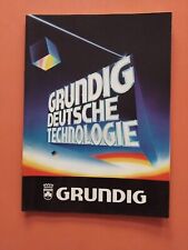 GRUNDING CATALOGO Anni '80 73 PAG. TV Hi Fi Radio 