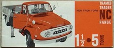 FORD THAMES TRADER NC RANGE 1 1/2 a 5 TON Brochure vendita febbraio 1962 #N.001796/2.62