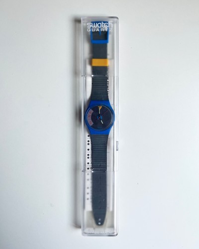 Swatch vintage gent blue - vintage, jet