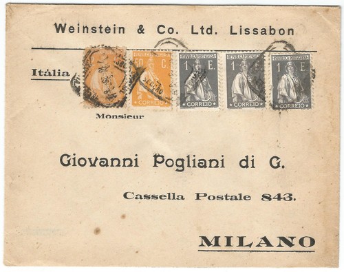 Portugal cover milan 1925 - portugal,