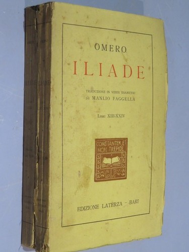 Iliade libri xxiv omero - libri,