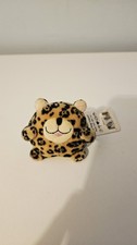 Peluche morbido Jellycat Ping Pong Leopard raro vintage da collezione etichettato