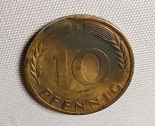 Moneta da 10 Pfennig 1950 F in