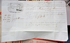 bolla trasporto marittimo BRUGMANN & BOHNE da GENOVA 2 MAGGIO 1844 per SESTRI