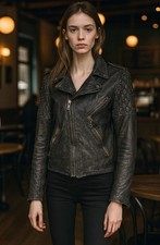 Giacca moto Schott pelle di