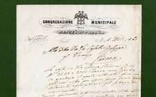 Regno Lombardo Veneto 1861 STEMMA RARO di Padova con Aquila bifronte Asburgica