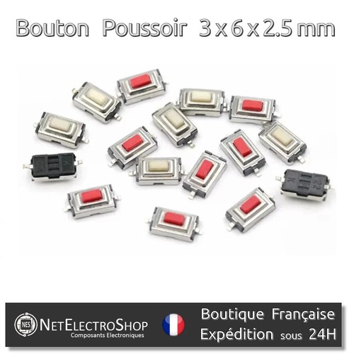 Bouton poussoir cms - cms,, 3x6x2.5