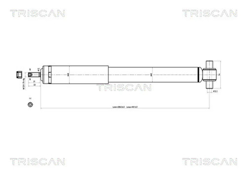 Ammortizzatore triscan 8705 - ammortizzatore,