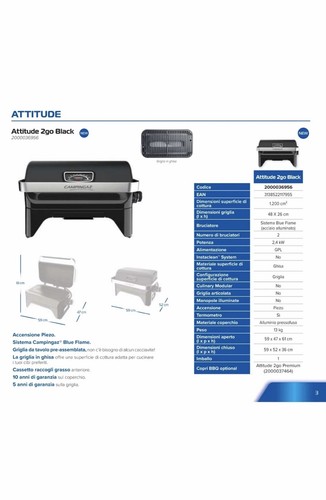 Barbecue tavolo gas - da,