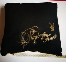 CUSCINO PELUCHE PLAYBOY NERO ORO QUADRATO -   40X40cm