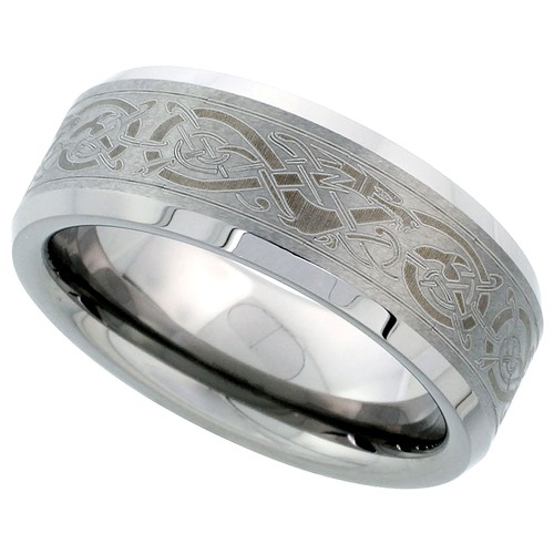 8mm tungsteno piatto fede - 8mm,