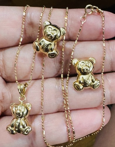 Set orecchini collana orso - set,