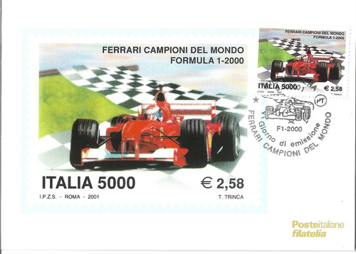 Cartolina filatelica 2001 - filatelica,