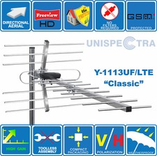 CLASSIC (4G/LTE Ready) ANTENNA ANTENNA TV DIGITALE AD ALTO GUADAGNO FREEVIEW +FREEVIEW HD