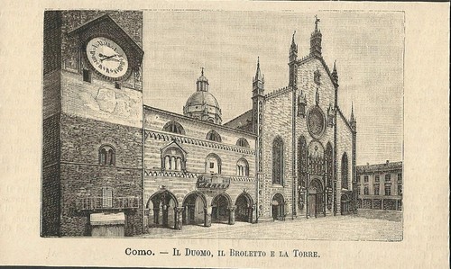 Stampa antica como - como, duomo