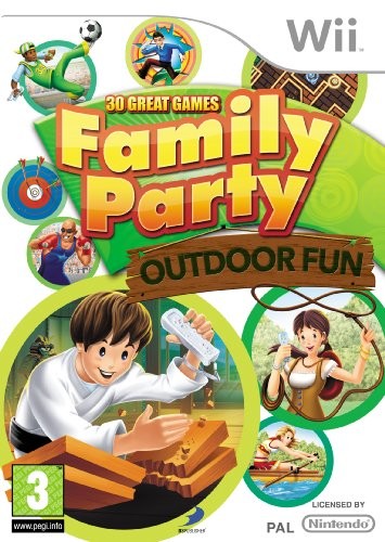 Family party outdoor fun - family,