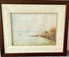 Pastello,paesaggio Marino