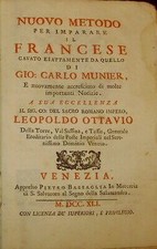 Nuovo Metodo Per Imparare Il Francese - Jean Charles Munier - Ed. Pietro Bass...