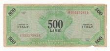 500  AM LIRE SERIE 1943