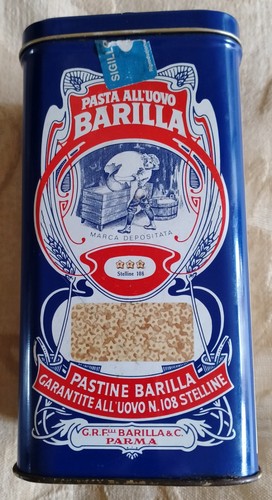 Scatola latta barilla - "barilla", pasta