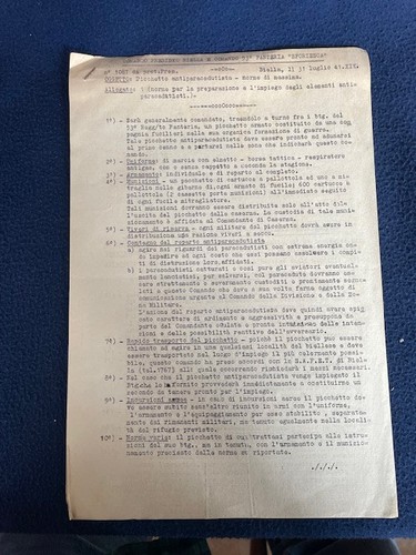 Rarissimo documento militare - documento,