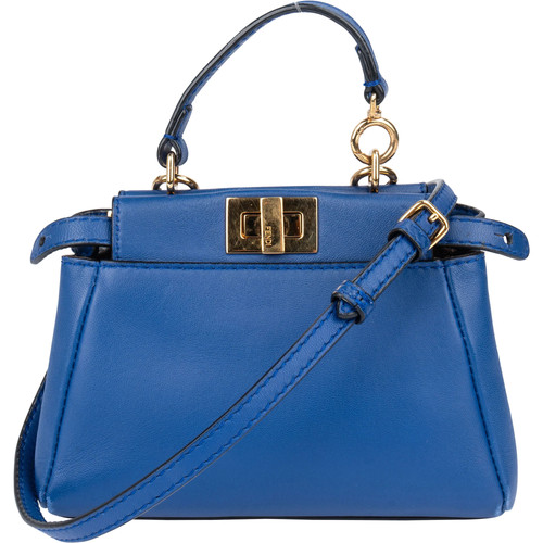 Borsa mano fendi blue - a,