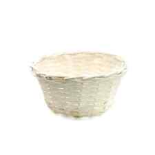 Cesto in vimini bianco 25 cm |