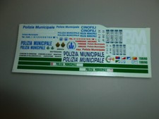decal 1/43 POLIZIA GENERICA