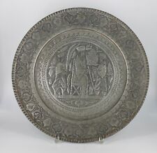 Antico piatto in rame color