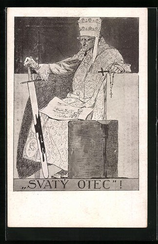 Cartolina svaty otec - cartolina, nikoli