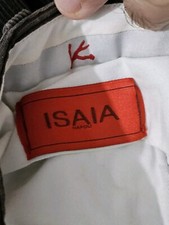 Pantalone uomo velluto Leggero Isaia taglia 48 con bottoni In Madreperla 