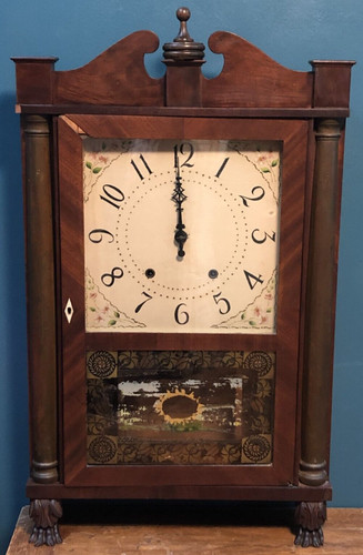 Orologio colonna legno - orologio, in