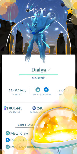 Origin dialga tour lv50 - go,