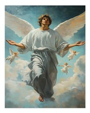 Poster angelo celeste arte da