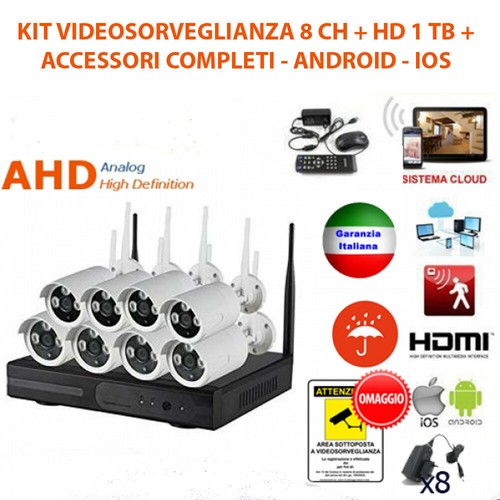 Kit videosorveglianza wireless - kit,