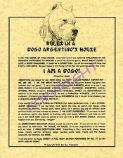 Rules In A Dogo Argentino's