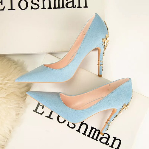 Decolte scarpe donna azzurro