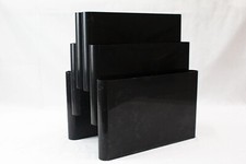 Portariviste Vintage  Kartell nero 4675 Designer Giotto Stoppino