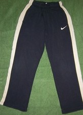 NIKE - PANTALONE TUTA - NERO E BIANCO - TG.M - 140/150 CM. - 10/12 ANNI 