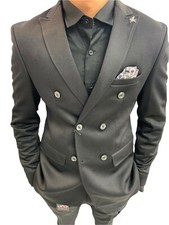 Giacca blazer design nero due