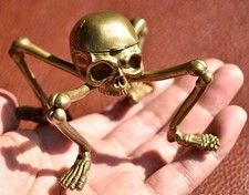 Testa di teschio ottone 4