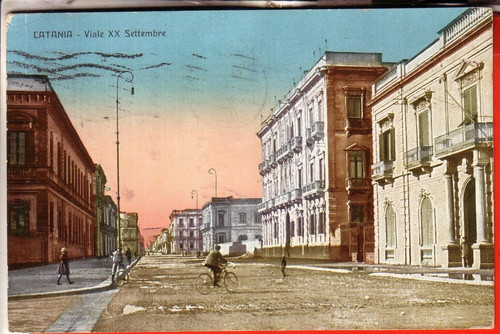 Cartolina catania citta fp - ,
