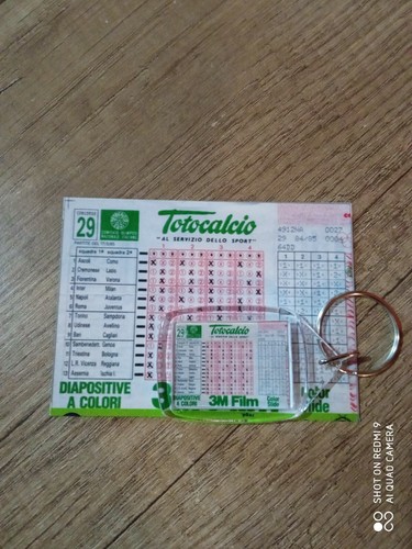 Portachiavi calcio schedina - portachiavi,