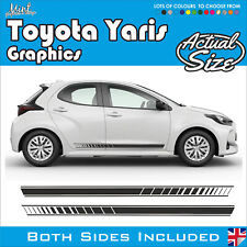 Toyota Yaris Strisce Laterali 3/5DR GR JDM Decalcomanie Adesivi Grafica NO P&P 008