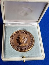 Medal bronze pope - bronze,